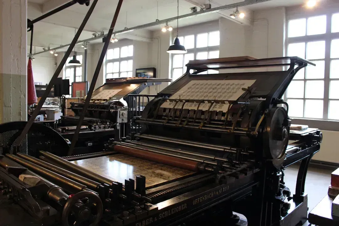 7. The Steam-Powered Printing Press (Image Credits: Unsplash)