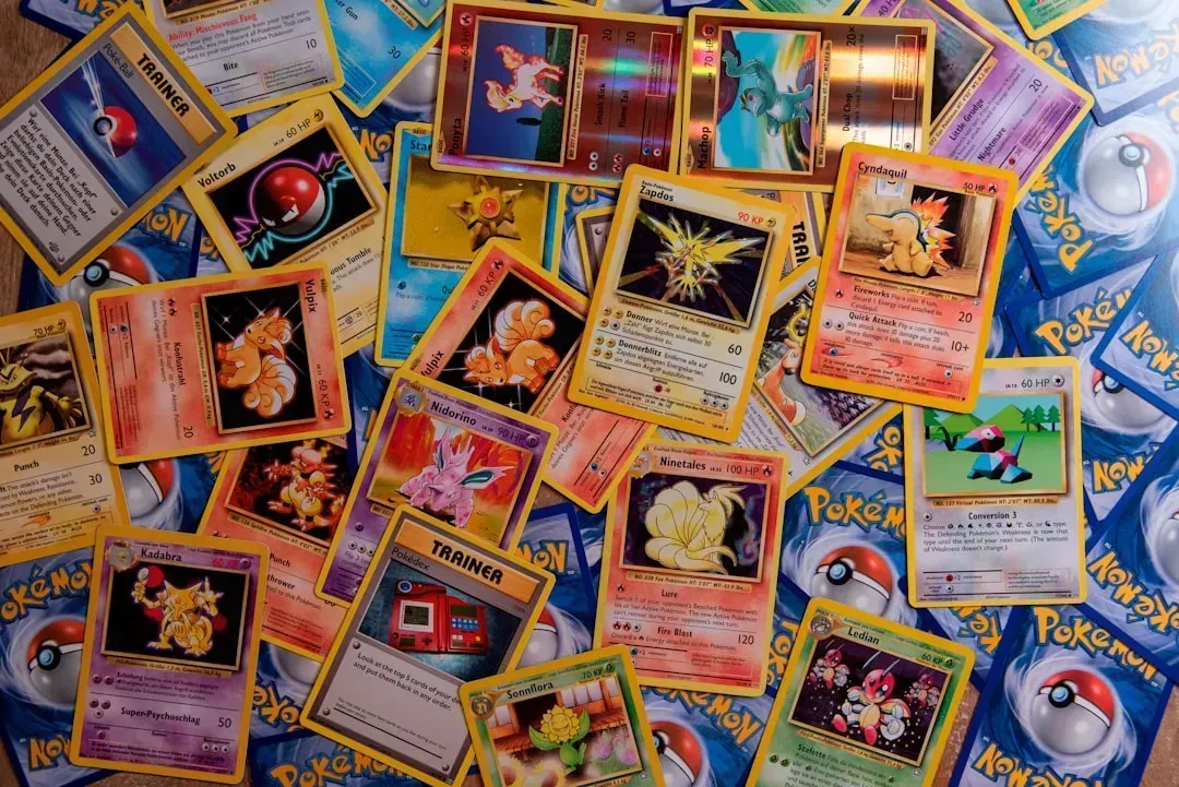 2. Pok&eacute;mon Cards (Image Credits: Unsplash)