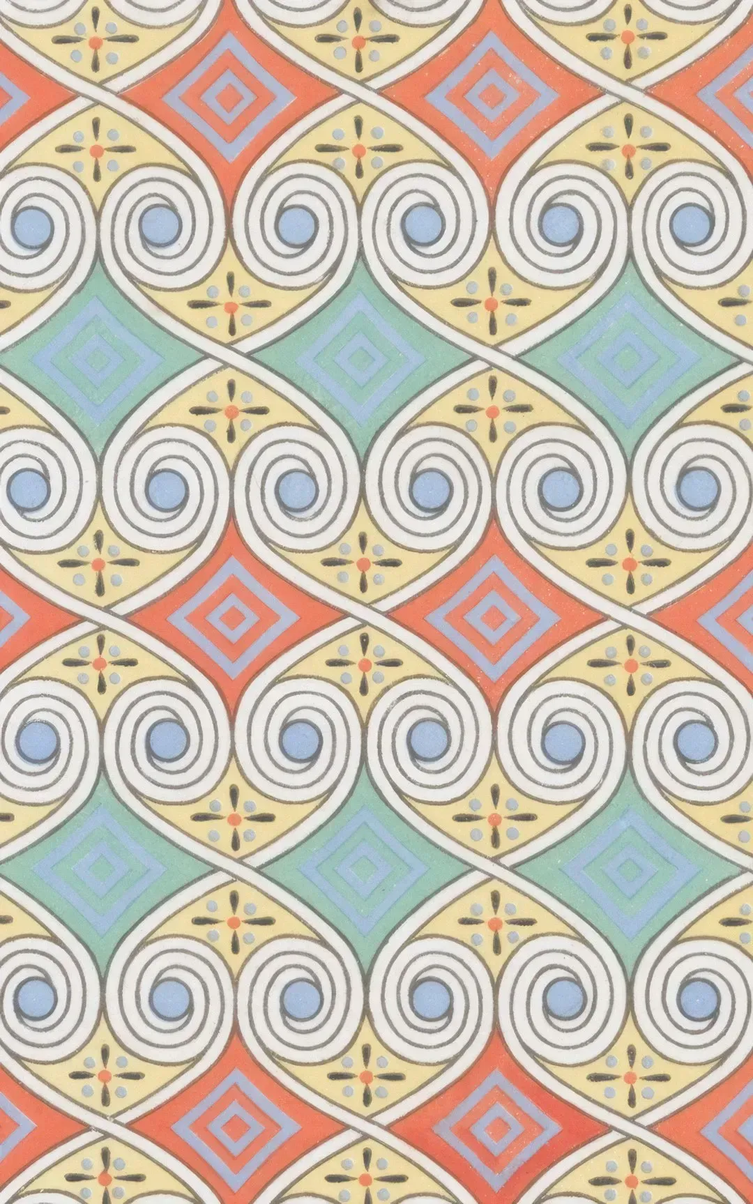 11. Swirling Patterned Wallpaper on Every Surface (Image Credits: Unsplash)