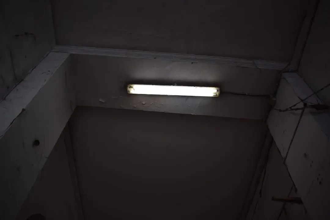 8. Old Fluorescent Box Light Fixtures (Image Credits: Unsplash)