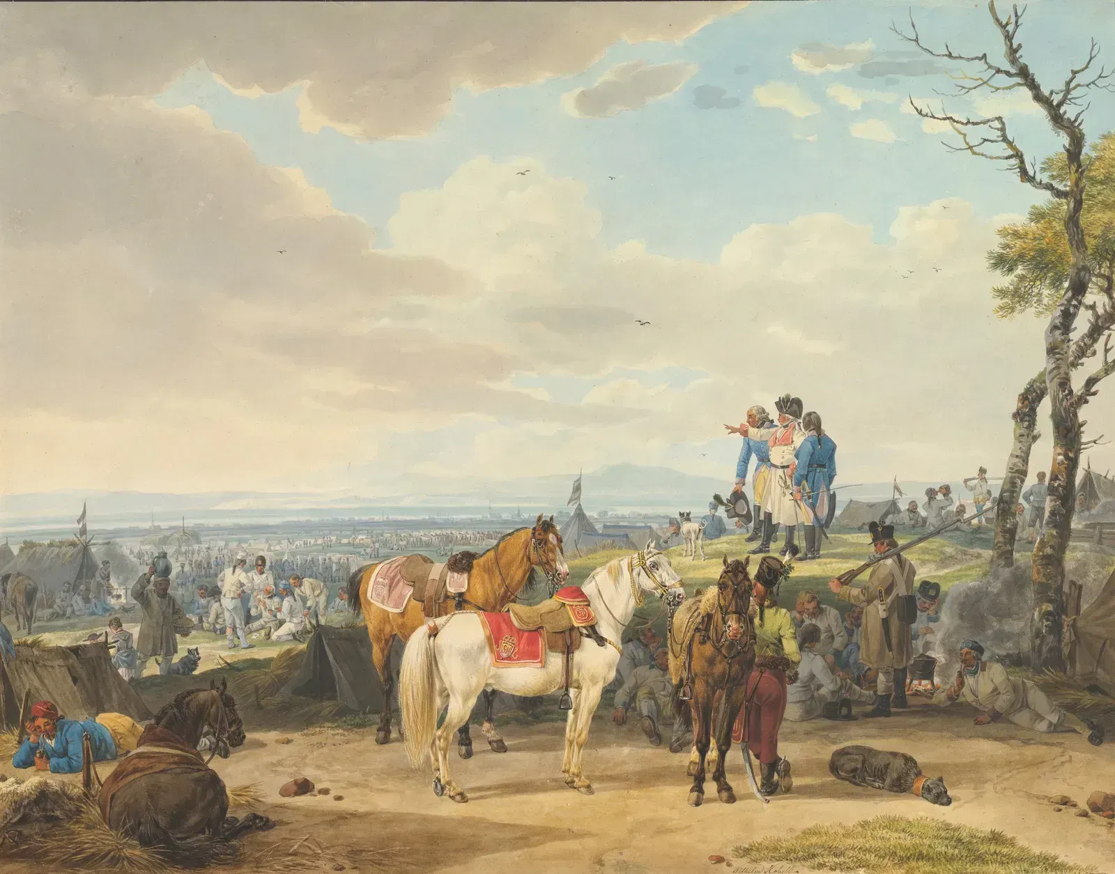 5. The Austrian Army Once Defeated Itself in Battle (By Wilhelm von Kobell, Public domain)