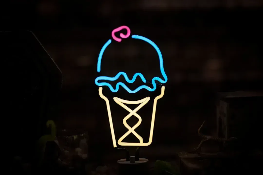 2. Neon-Colored Gelato Stands (Image Credits: Unsplash)