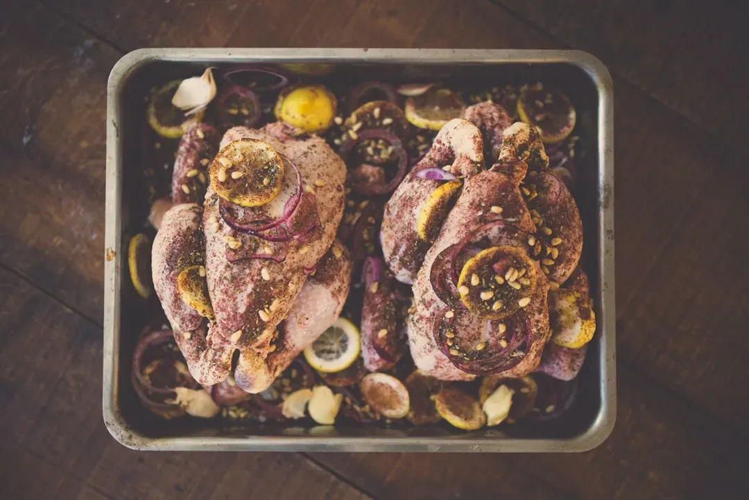 Dinner #1: The One-Pan Lemon Garlic Chicken With Asparagus (Image Credits: Unsplash)
