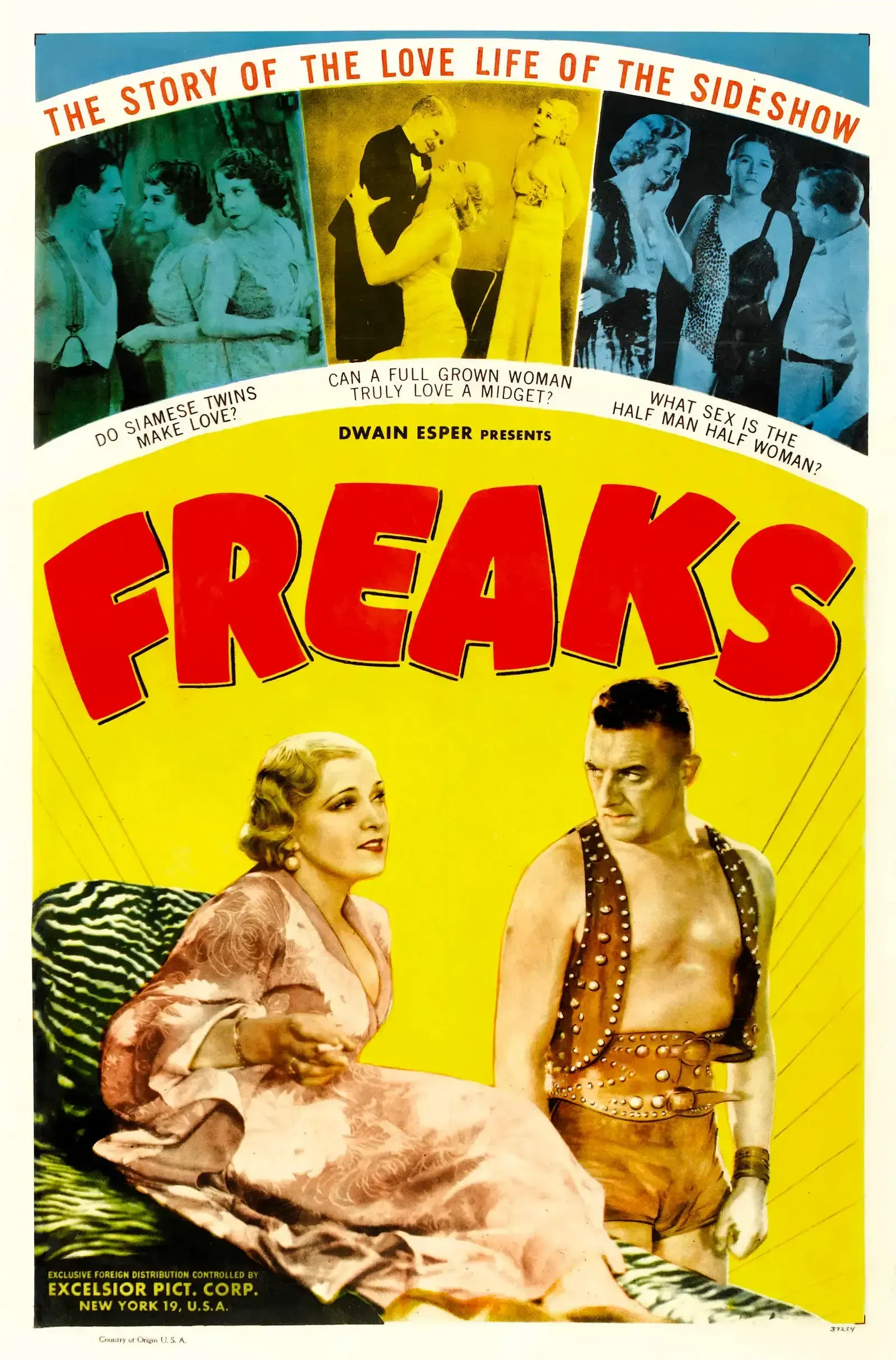 3. Freaks (1932) (Image Credits: Scan via Heritage Auctions. Cropped and lightly retouched from the original image; see unretouched original in upload history below., Public domain)