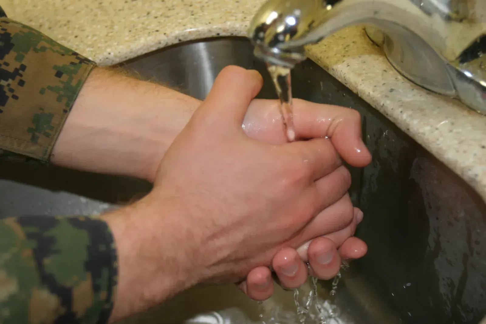 4. Skipping Handwashing at the Buffet (By Lance Cpl. Scott L. Tomaszycki, Public domain)