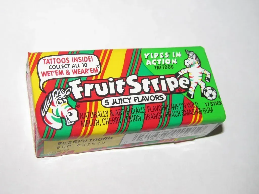 16. Fruit Stripe Gum (Pest15, Flickr, CC BY-SA 2.0)