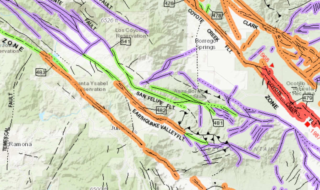 California's San Andreas Reality Check (image credits: California Geological Survey, Geologic Data Map No. 6, Public domain, https://commons.wikimedia.org/w/index.php?curid=113466205)