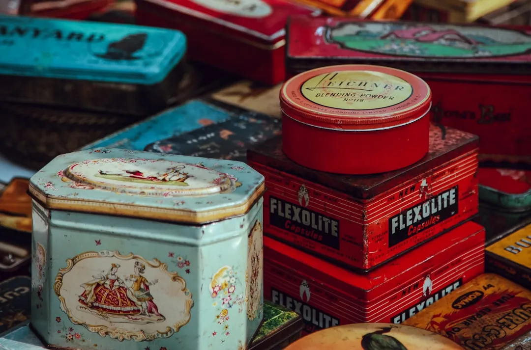 4. Vintage Advertising Tins: The Garage Shelf Find Worth Real Money (Image Credits: Unsplash)