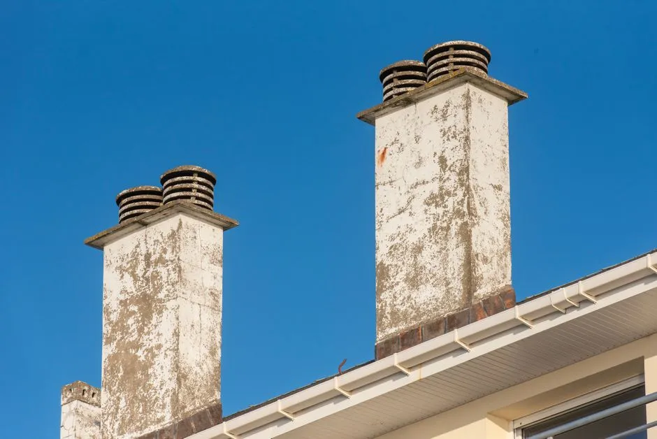 Dark, Greasy Stain Marks Appear Around the Chimney Opening (Image Credits: Pexels)