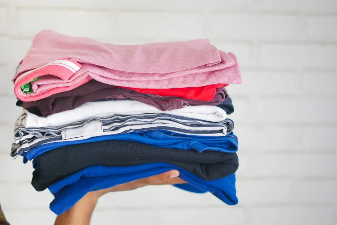 Storing Clothes in Stacked Piles (Image Credits: Unsplash)