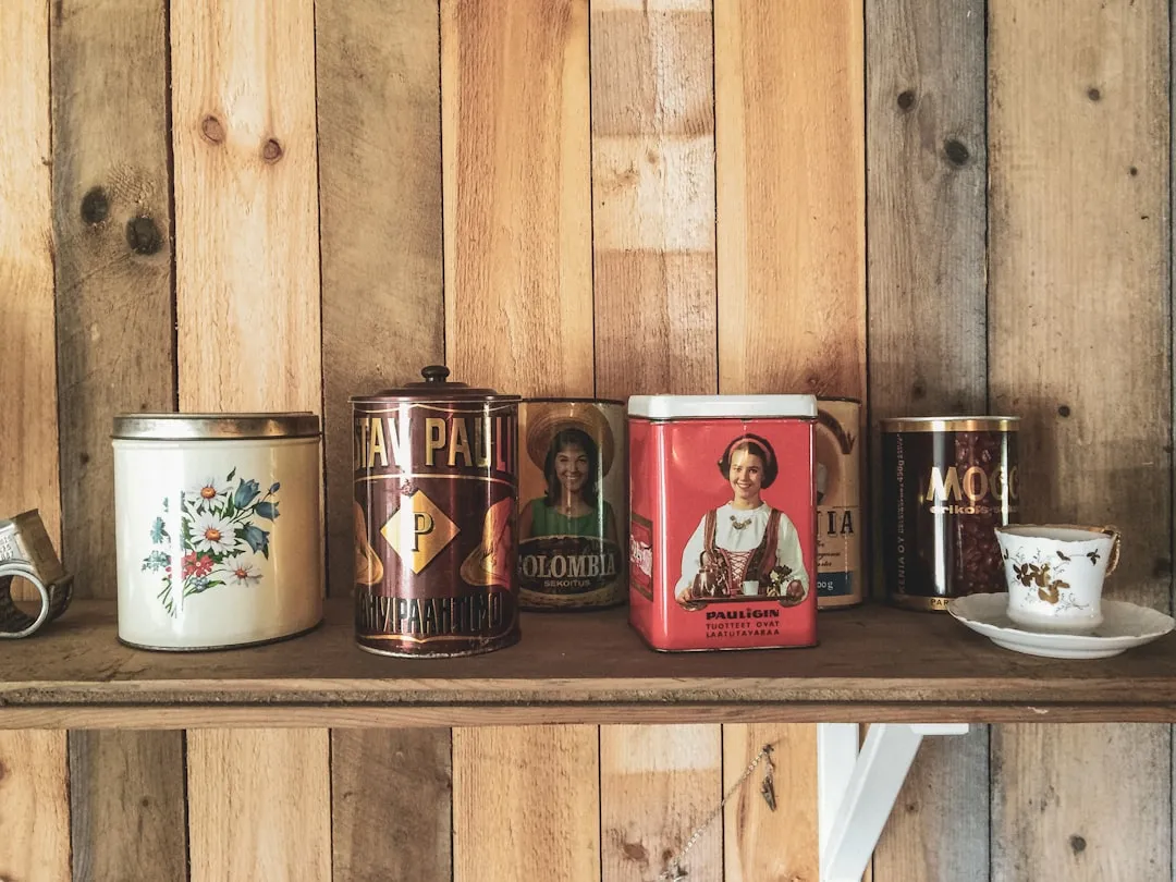Vintage Advertising Tins and Coffee Tins (Image Credits: Unsplash)