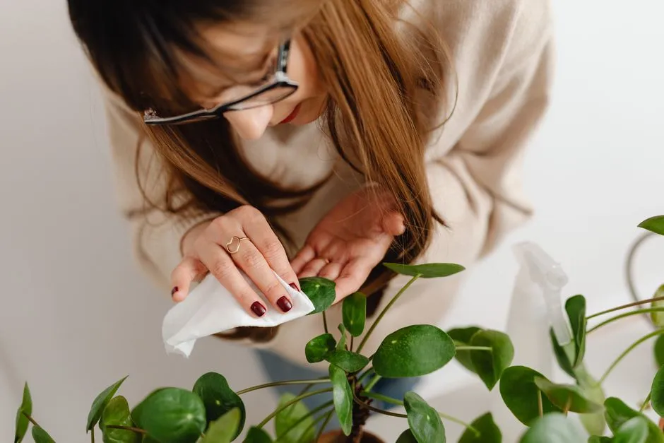 The Damp Cloth Method for Large, Smooth Leaves (Image Credits: Pexels)