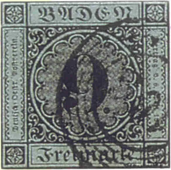 8. The Baden 9 Kreuzer Error (Germany) (Transferred from de.wikipedia to Commons. Original source was an unnamed website., Public domain)