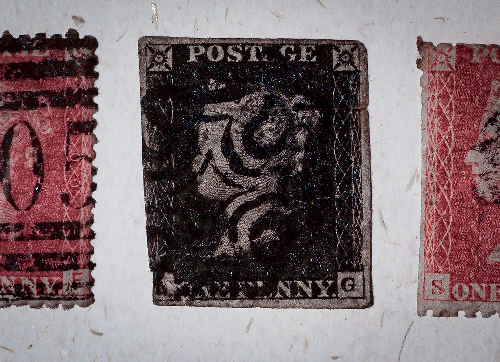 7. The Penny Black (1840) (judy dean, Flickr, CC BY-SA 2.0)