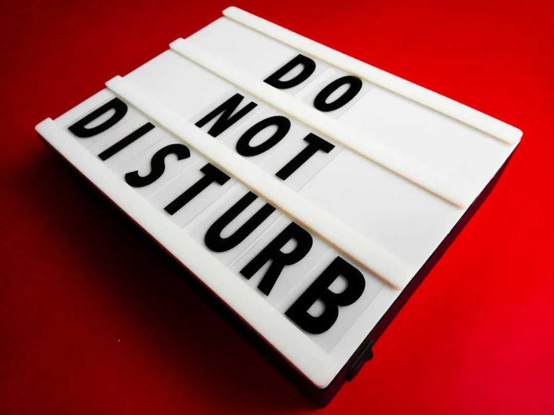 5. Misusing the "Do Not Disturb" Sign for Days at a Time (Image Credits: Unsplash)