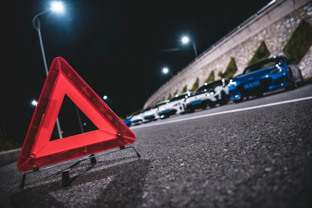 8. Reflective Triangles or Road Flares (Image Credits: Unsplash)