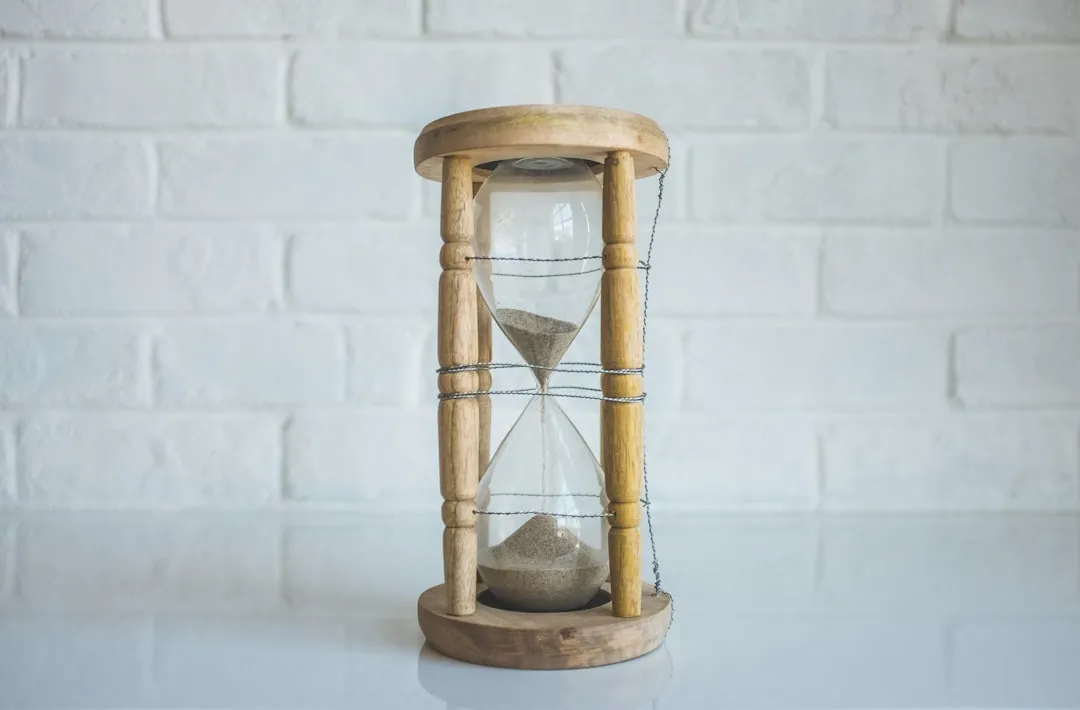 The German Folk Art Wood Hourglass (Image Credits: Unsplash)
