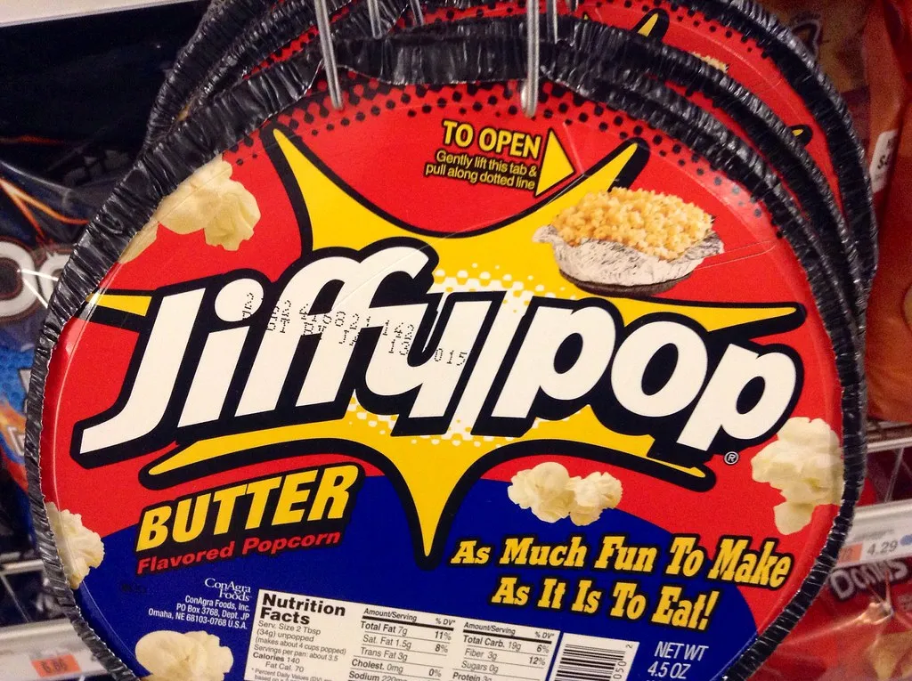5. Jiffy Pop Stovetop Popcorn (JeepersMedia, Flickr, CC BY 2.0)
