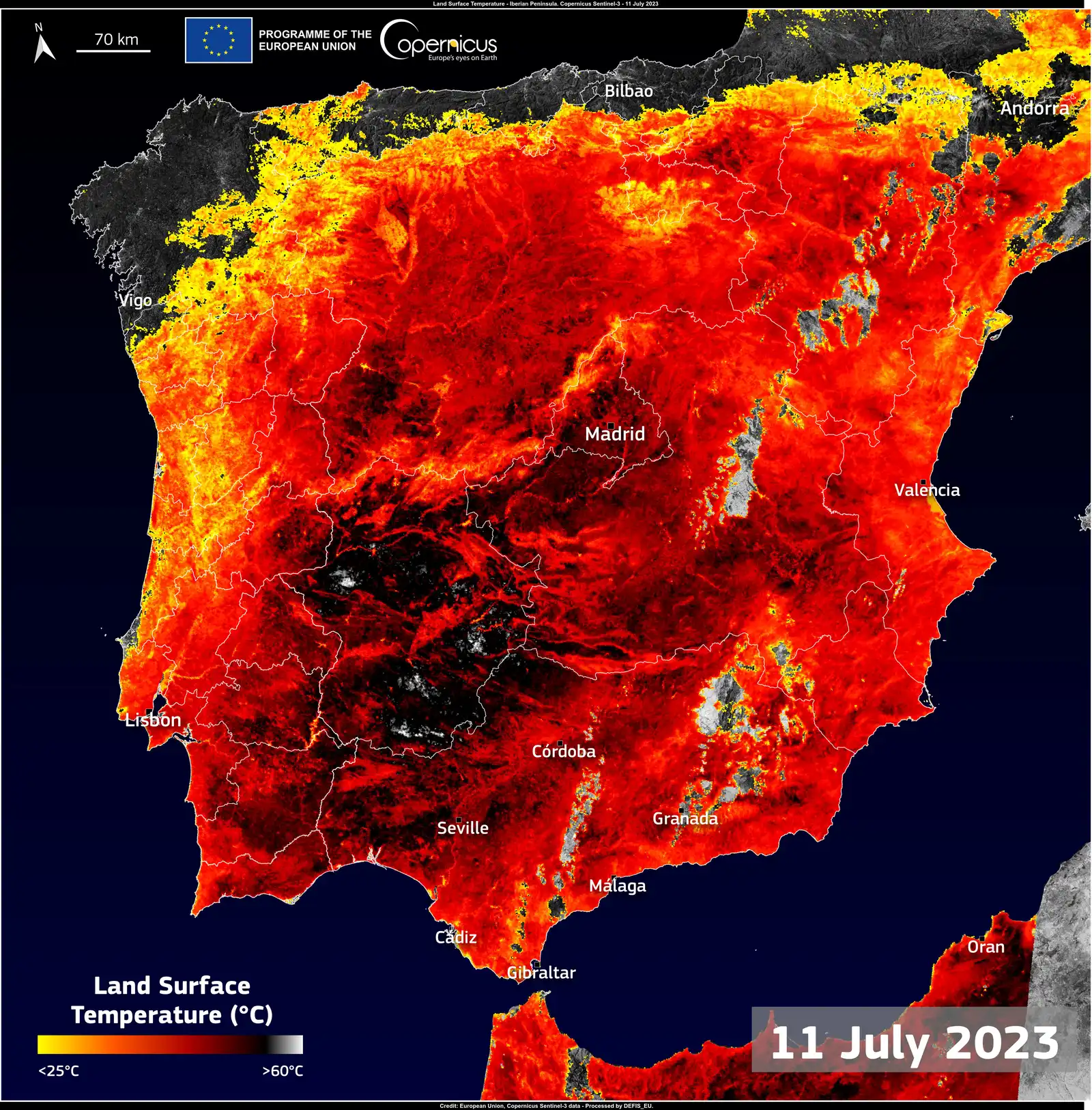 A continent warming faster than almost anywhere else (Scorching heatwave hits Spain, Attribution)