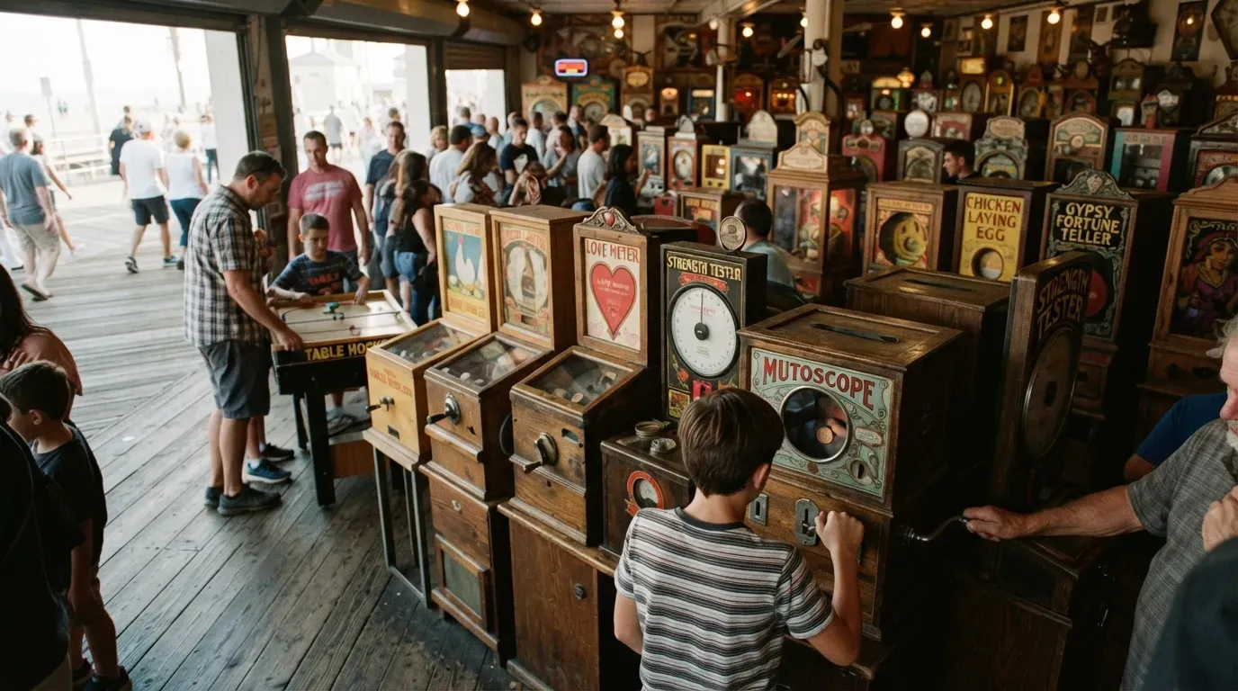 #23 - Mechanical Penny Arcades With No Screens Anywhere (Image Credits: Gemini)