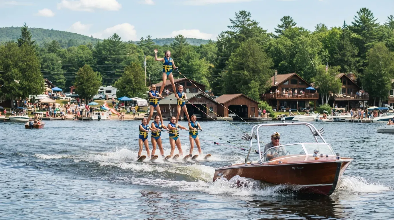 #10 - The Water-Ski Show Every Kid Practiced All Summer (Image Credits: Gemini)
