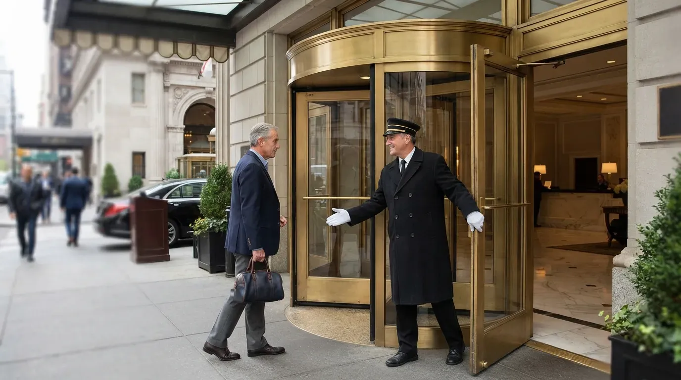 #3 - Hesitating at Automatic or Revolving Doors (Image Credits: Gemini)