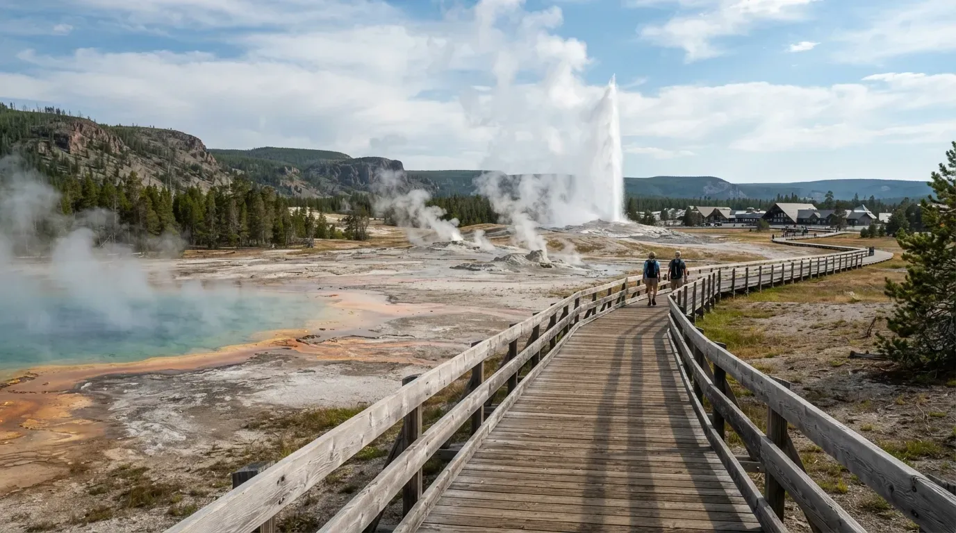 #7 - Yellowstone's Boardwalk Loop That Skips the Crowds at Old Faithful (Image Credits: Gemini)