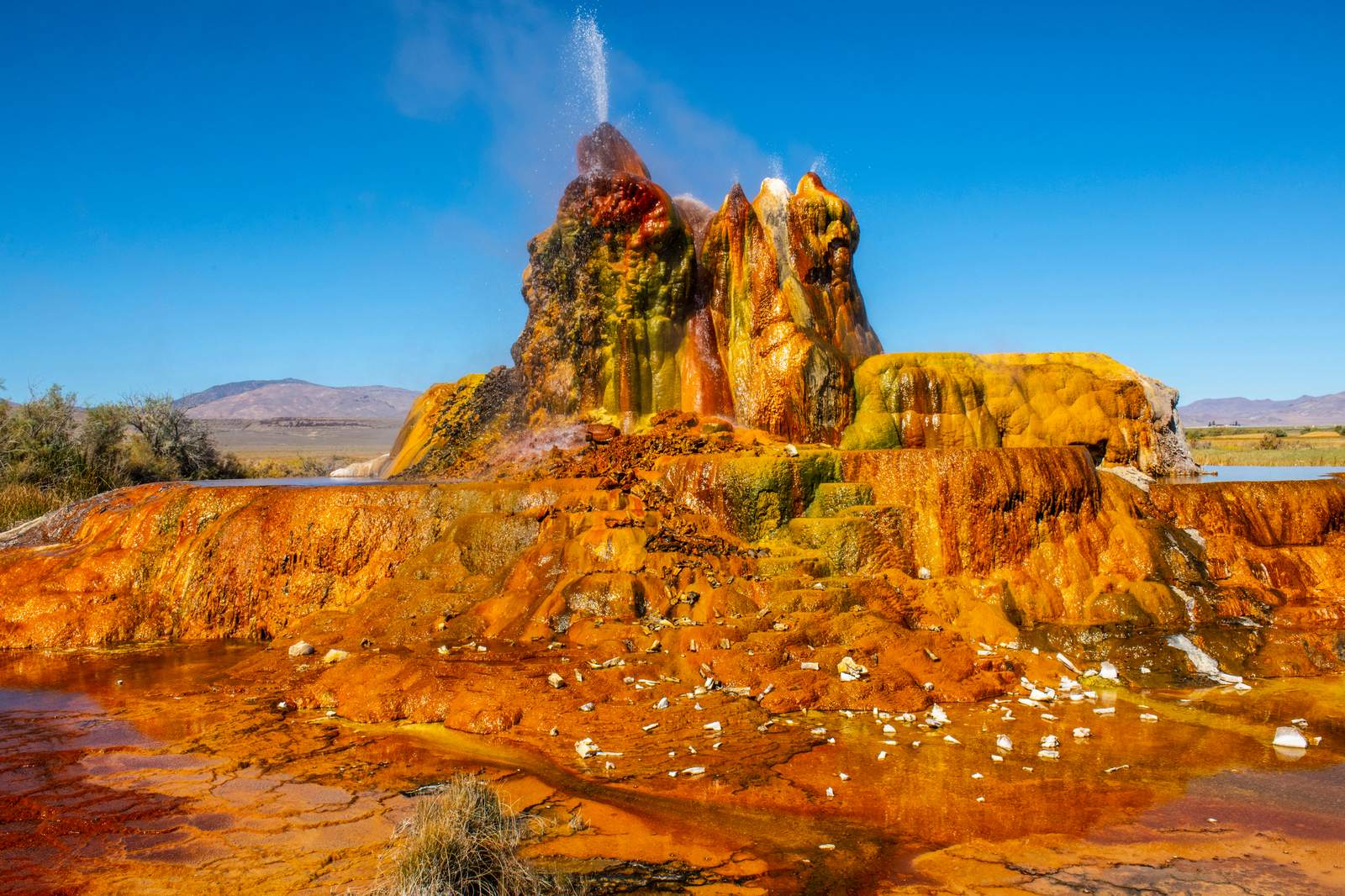 Nevada's Accidental Rainbow Geyser (Image Credits: Shutterstock)