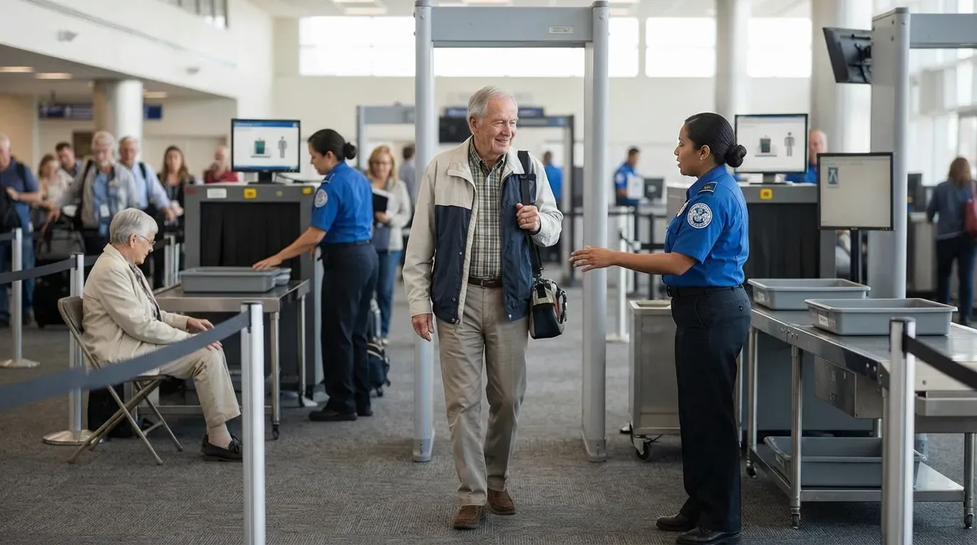 12. Security Rules Quietly Bend Once You Turn 75 (Image Credits: Gemini)