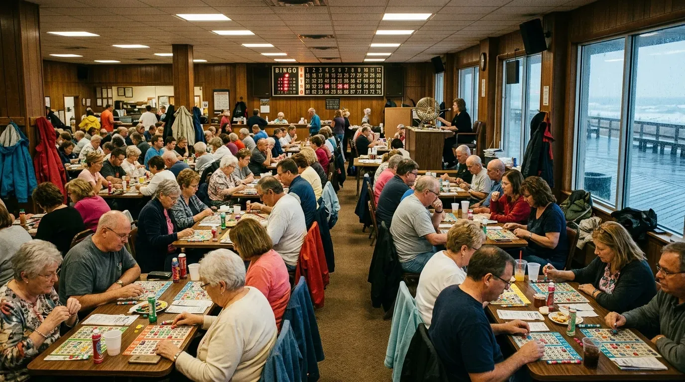 #4 - Boardwalk Bingo Parlors Packed on Rainy Days (Image Credits: Gemini)