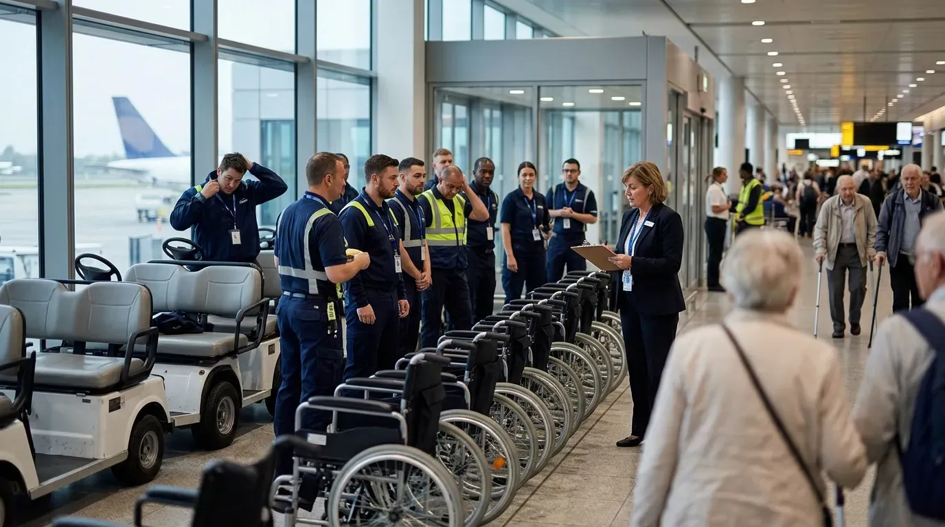 #5 - They Call in Extra Wheelchair Staff Before the Shift Even Starts (Image Credits: Gemini)