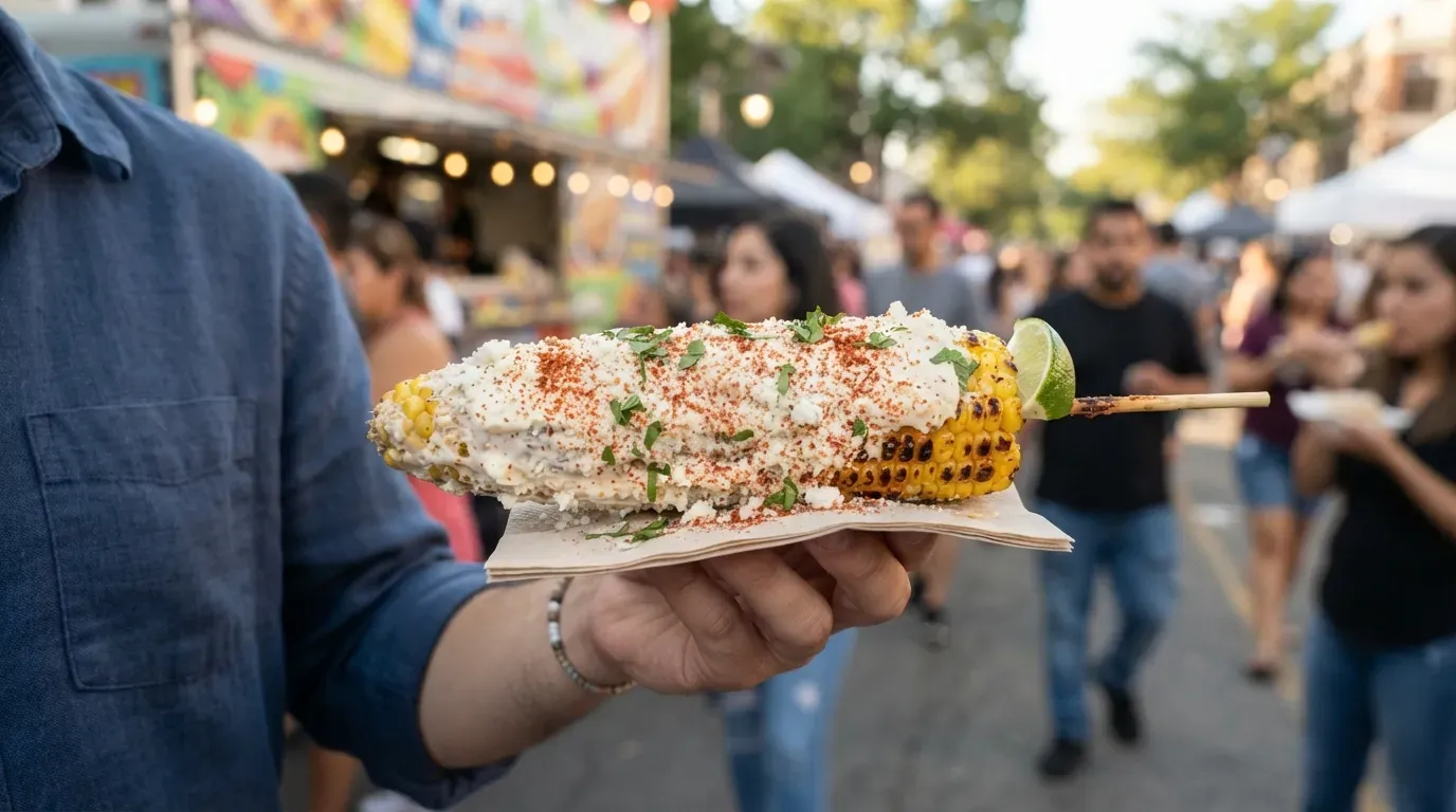 #8 - Elote: The Corn on the Cob That Secretly Runs Every Summer Festival (Image Credits: Gemini)