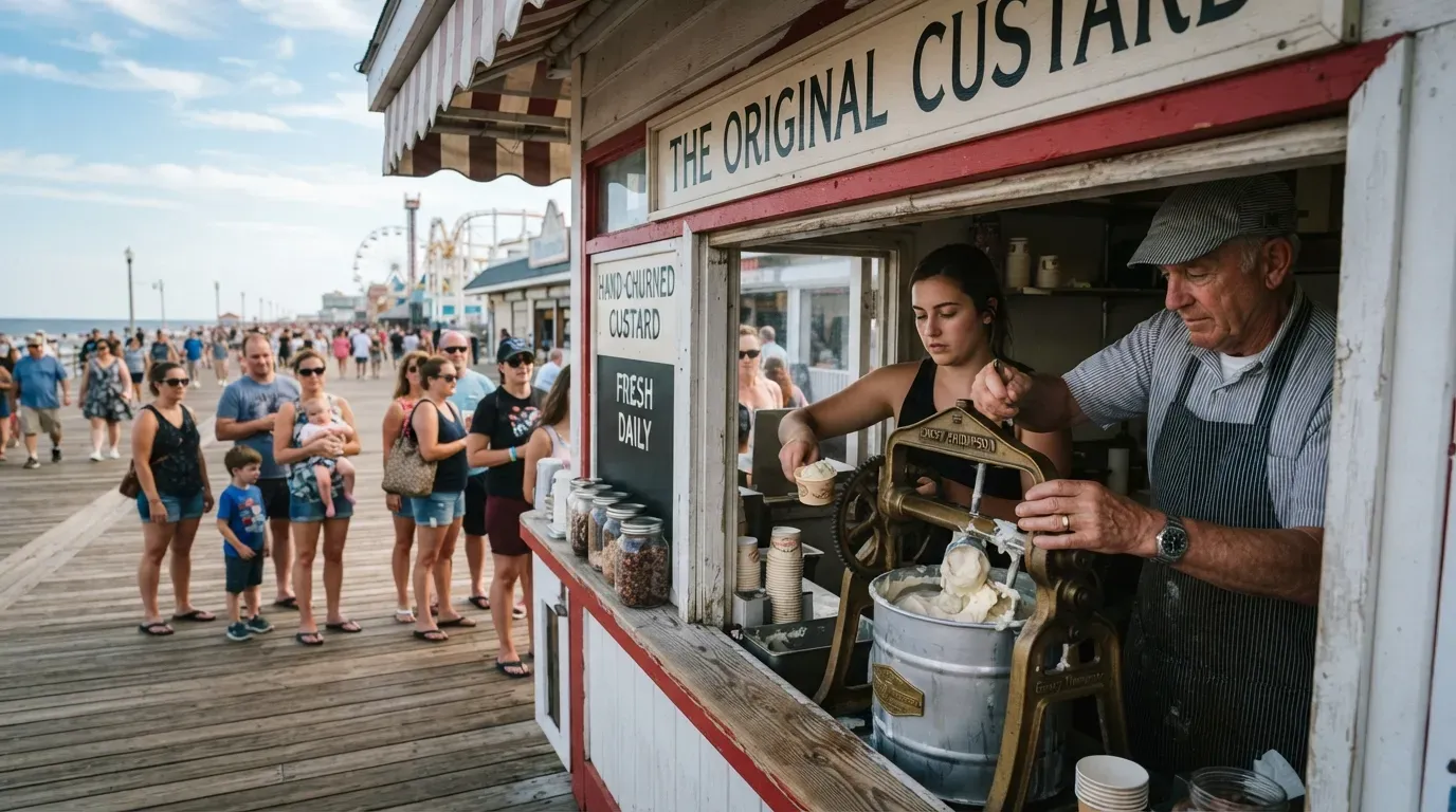 #7 - Hand-Churned Frozen Custard Stands (Image Credits: Gemini)