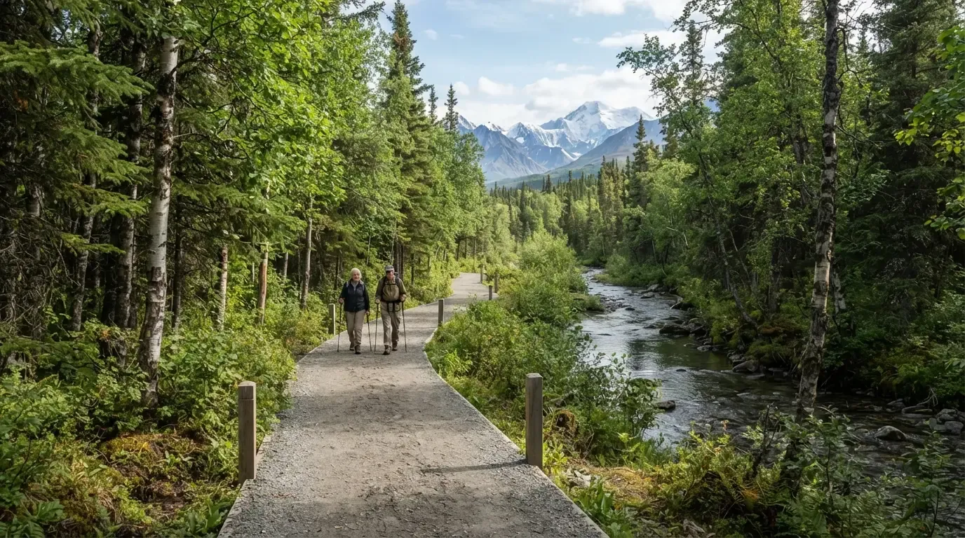#14 - Denali's Flat Trail That Skips the Shuttle Line Entirely (Image Credits: Gemini)