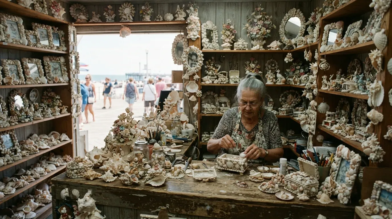 #10 - Seashell Craft Shops Selling Handmade Souvenirs (Image Credits: Gemini)