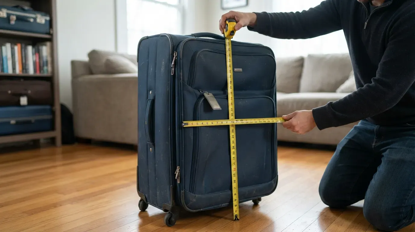 #5 - Buying a "Great Deal" Suitcase That's Secretly Too Big (Image Credits: Gemini)