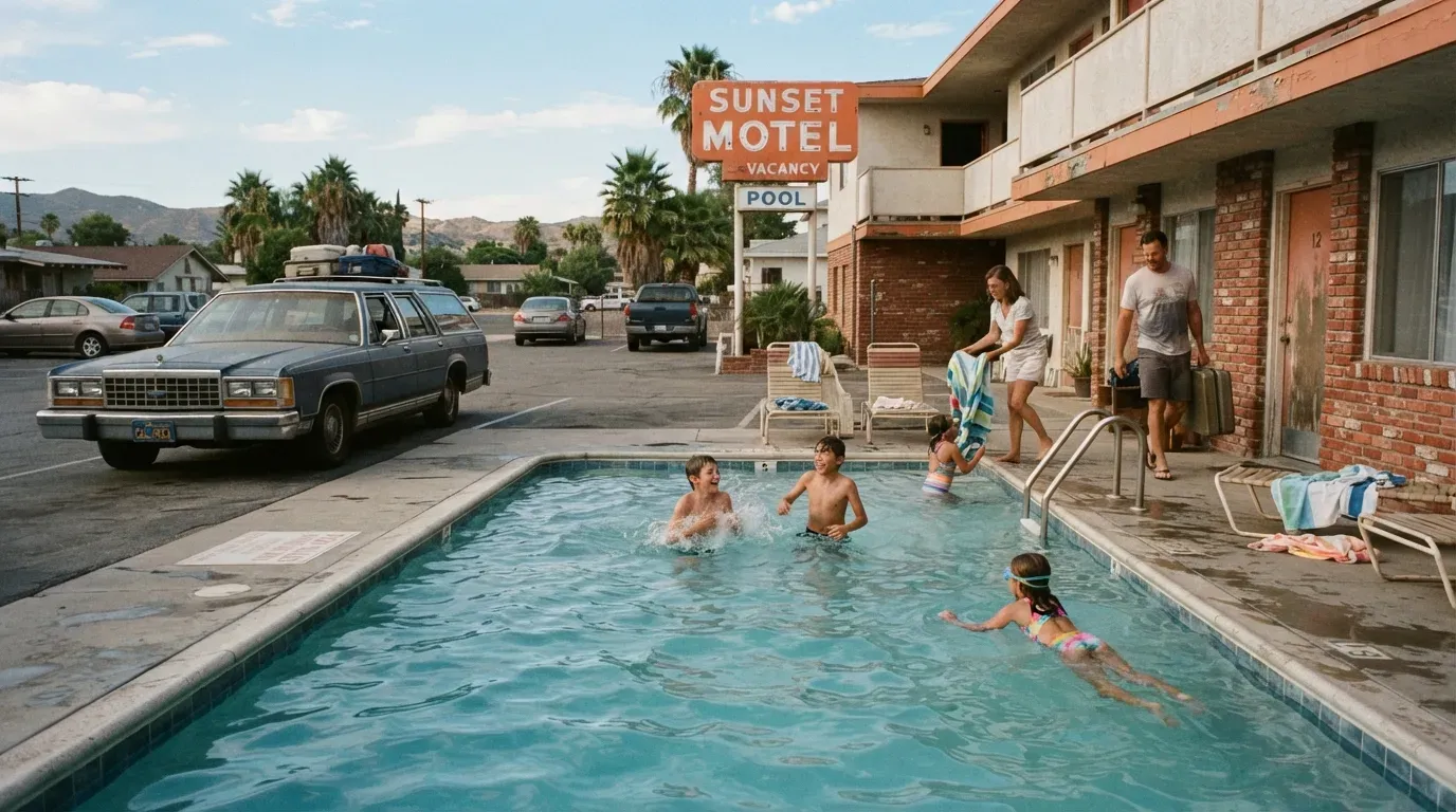 #8 - The Motel Pool Was the Real Vacation (Image Credits: Gemini)