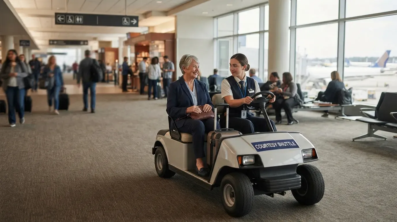 #3 - They Send a Courtesy Cart Even When You Never Requested a Wheelchair (Image Credits: Gemini)