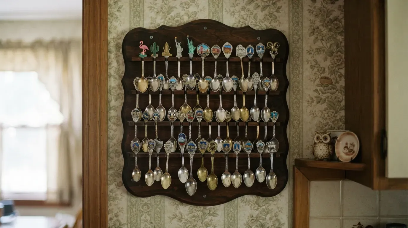 #19 - The Souvenir Spoon Rack Nobody Actually Cooked With (Image Credits: Gemini)