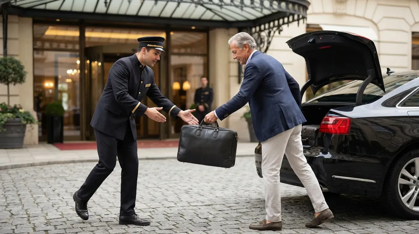 #12 - Reaching for Your Own Bags Instead of Waiting (Image Credits: Gemini)