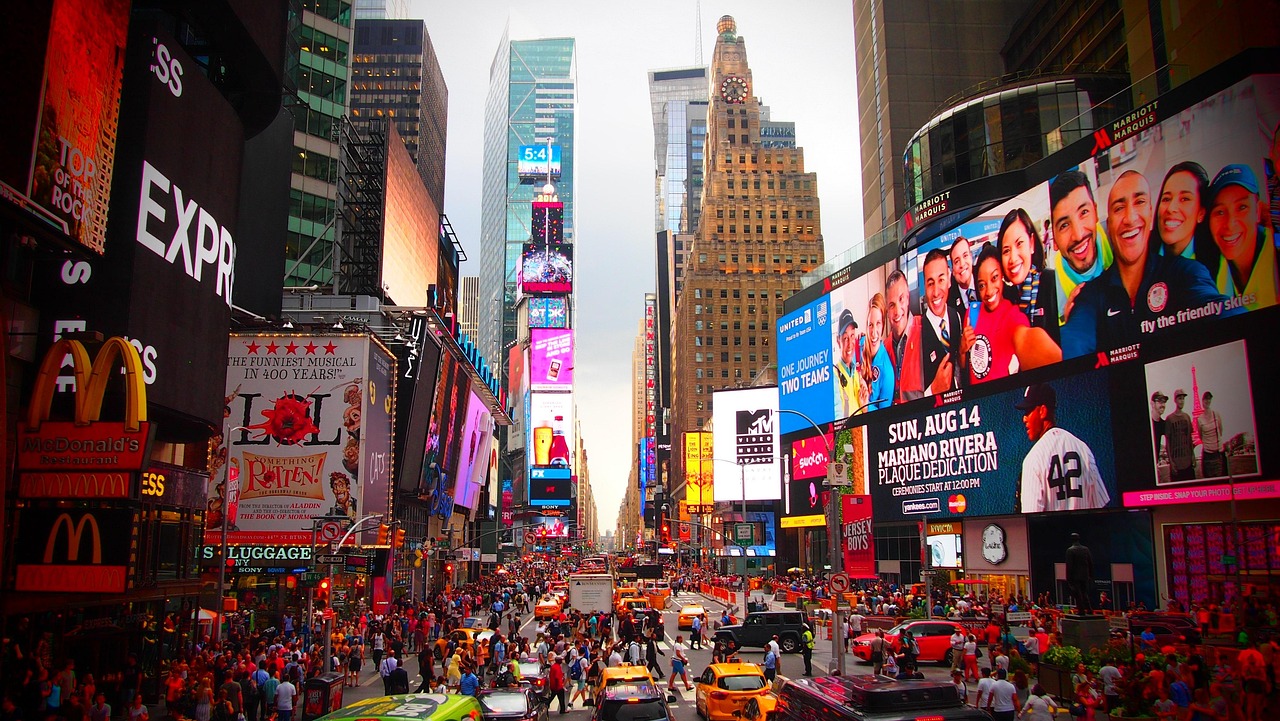Times Square, New York City (Image Credits: Pixabay)