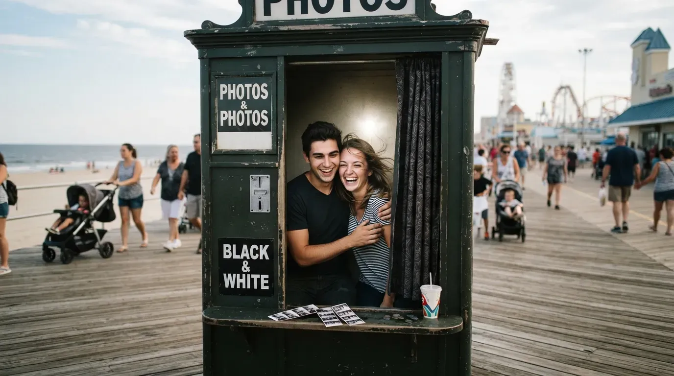 #21 - Black-and-White Photo Booths on the Boards (Image Credits: Gemini)