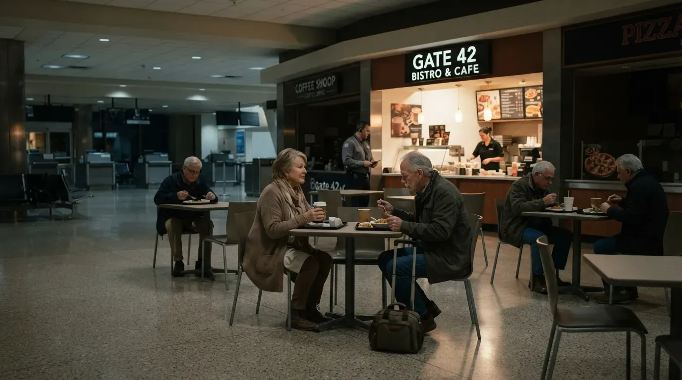 #8 - They Keep the Food Court Open Late Just for Stranded Passengers (Image Credits: Gemini)