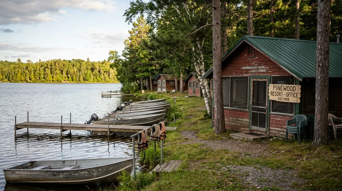 #18 - Minnesota's Mom-and-Pop Resorts Dropped Below 700 (Image Credits: Gemini)