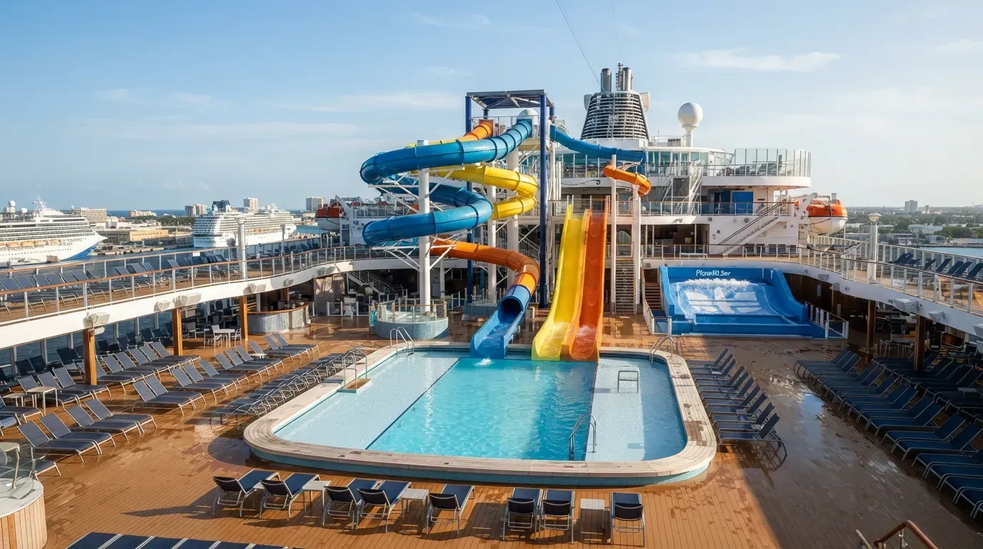 The Waterslides and Pool Are Empty for Exactly One Reason (Image Credits: Gemini)