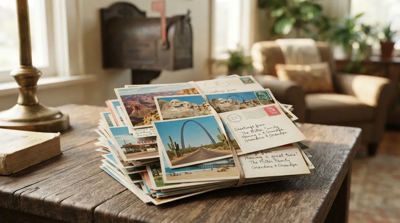 #10 - Postcards Mailed From Every Town, Even to Yourself (Image Credits: Gemini)