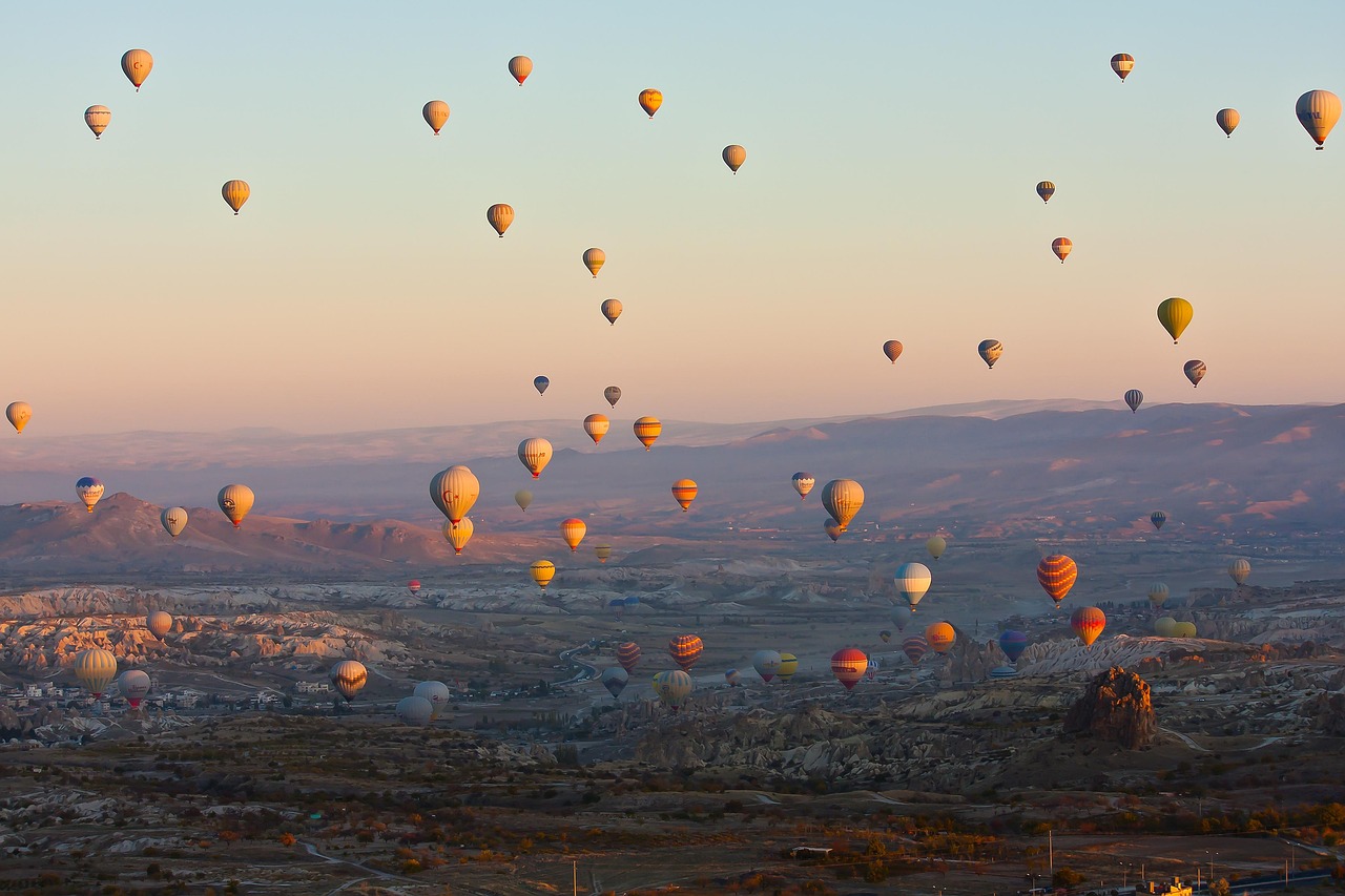 Float Above Cappadocia in a Hot-Air Balloon (Image Credits: Pixabay)