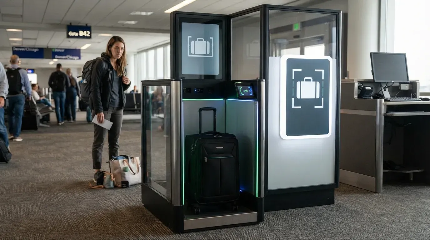 Airports Are Quietly Installing Robots to Measure Your Bag for You (Image Credits: Gemini)