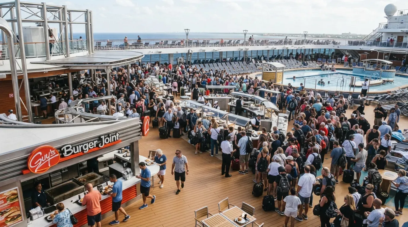 Crew Members Steer You Toward the Buffet On Purpose - And It's Not for Your Convenience (Image Credits: Gemini)