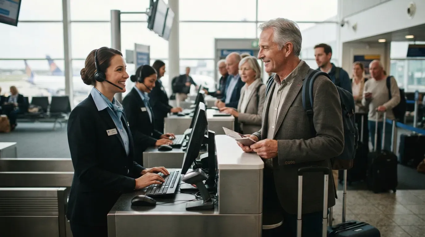 #6 - They Treat Gate Agents Like Actual Humans, Not Obstacles (Image Credits: Gemini)
